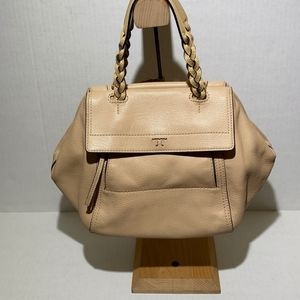 Tory Burch Half-Moon Small Satchel Sand Dune